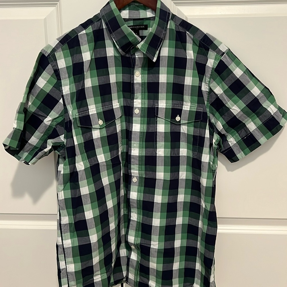Banana Republic Plaid Button Down